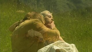 Passionate Blonde Sucks and Fucks Romantically on Moonlit Grass: Tender Oral and Loving Pussy Penetration
